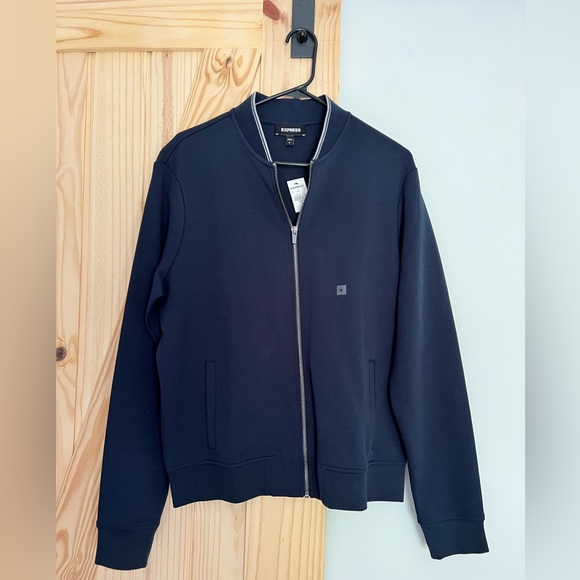 Express Bomber Jacket - Size Medium, Dark Blue - Picture 1 of 2